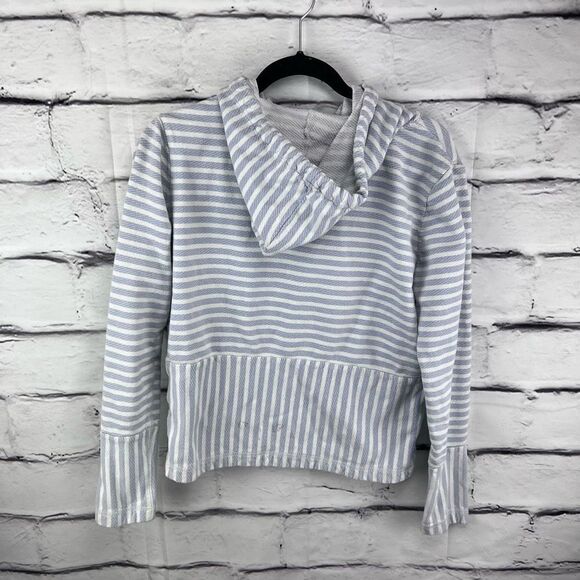 J. Crew flip stripe nautical hoodie M - Picture 3 of 8